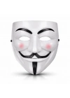 V Mask Premium Vendetta Beyaz Maske (Guy Fawkes Stil)