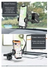 Vantuzlu Araç İçi Uzayan Ayarlanabilir Telefon Tutucu