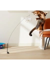 Vantuzlu Tüylü Zilli Kedi Oyun Oltası