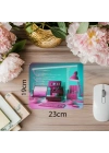 Vaporwave Renkli Yazılımcı Masası Mouse Pad - 19x23 cm 2 mm Dikdörtgen İthal Baskılı Mouse Pad