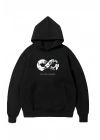 10 Kasıma Özel Üç İplik Kapüşonlu Baskılı SweatShirt - Siyah -