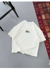 Baskılı Oversize T-shirt - Beyaz -