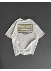 Baskılı Oversize T-Shirt - Beyaz -