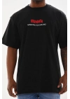 Baskılı Oversize T-Shirt - Siyah -