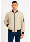 Bomber Mont Ceket - Bej -