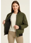 Bomber Mont Ceket - Haki -