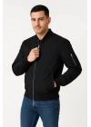 Bomber Mont Ceket - Siyah -