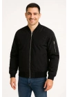 Bomber Mont Ceket - Siyah -