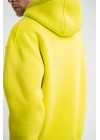 Double Oversize Kapşonlu Basic SweatShirt - Sarı -