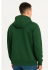 Ovarsize Kapüşonlu  sweatshirt Kanguru Çepli Cıtcıtlı 3 iplik Şardonlu Hoodie - Haki -
