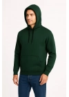 Üç İplik Kapüşonlu Kanguru Cepli SweatShirt hoodie - Haki -