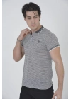 Yakalı Slim Fit Dokuma T-Shirt - Beyaz -