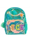 Vest Nakış Sırt Çantası Şeffaf Turkuaz