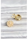Vintage Model Gold Renk Düğme veya Manşet Broşu
