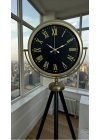 ® Vintage Roma Rakamlı Modern Tripod Ayaklı Saat