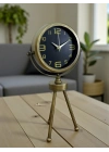 ® Vintage Tripod Eskitme Metal Üç Ayaklı Masa Saati