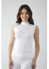 Vivaldi Kadın Beyaz Sıfır Kol Balıkçı Body 350