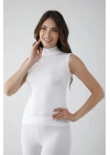 Vivaldi Kadın Beyaz Sıfır Kol Balıkçı Body 350