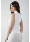 Vivaldi Kadın Beyaz Sıfır Kol Balıkçı Body 350