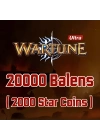 Wartune 20000 Balens ( 2000 Star Coins )