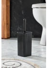 WC Fırçası & Tuvalet Fırçası Siyah 2 Parça
