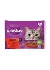 Whiskas Pouch Sos İçerisinde Sığır Etli ve Tavuklu Yetişkin Konserve Kedi Maması 1 Adet 4x85 Gr