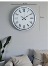 ® White Prime Roma Rakamlı 40 Cm Metal Duvar Saati