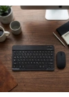 Wireless Klavye Mouse Seti Bluetooth Bağlantılı İnce Tasarım Sessiz Kullanım
