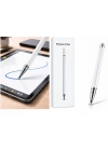 Xiaomi Redmi Note 9 Pro Uyumlu Dokunmatik Stylus Kalem Disk Uçlu Hassas Beyaz Tablet Telefon Çizim Kalemi