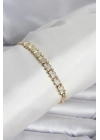 Xuping Model Zirkon Taşlı Gold Renk Kadın Bileklik