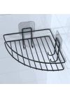 ®  Yapışkanlı Banyo Köşeliği Kancalı Köşe Rafı Duş Şampuanlık Duvar Düzenleyici Organizer Raf