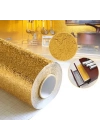 Yapışkanlı Gold Mutfak Tezgah Folyosu