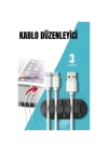 Yapışkanlı Kablo Düzenleyici Klips 3 ADET