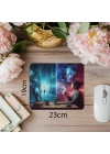 Yarı Kod Yarı Kahve Sahnesi Mouse Pad - 19x23 cm 2 mm Dikdörtgen İthal Baskılı Mouse Pad