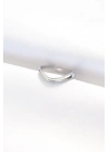 Yassı Silver Renk Ayarlanabilir Yüzük