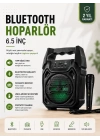 Yeni Nesil 6.5 İnç Bluetooth Hoparlör Mikrofonlu Taşınabilir Ses Sistemi
