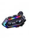® Yeni Nesil Bluetooth 5.3 Motosiklet Intercom RGB Işıklı 1000m Mesafeli