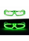 Yeşil Led Işıklı Parti Gözlüğü 3 Modlu – Glow & Gece Eğlence Gözlüğü