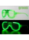 Yeşil Led Işıklı Parti Gözlüğü – Neon Glow Şerit Gözlük 3 Modlu