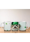 Yeşil Şapkalı St. Patrick’s Temalı Shih Tzu Köpek - Baskılı kahve kupası