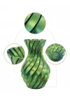 Yeşil Spiral 3D Baskı Vazo Estetik Modern Ev Ofis Dekoru