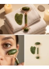 Yeşim Taşı Yüz Bakım Seti Çift Başlıklı Roller ve Gua Sha