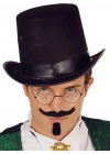 Yetişkinler İçin Siyah Renk Ringmaster Sihirbaz Şapkası Silindir Şapka