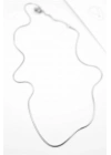 Yılan Zincir Kolye - 46cm - Gümüş