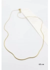 Yılan Zincir Kolye - 60cm - Altın