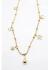 Yıldız Charm Kolye - Altın