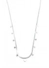 Yıldız Ezme Zincir Kolye - 45cm - Gümüş