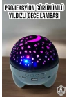 ® Yıldız Yansıtmalı Projeksiyon Gece Lambası Şarjlı Taşınabilir