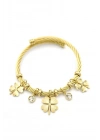 Yonca Charm Bilezik - Altın