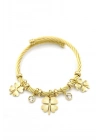 Yonca Charm Bilezik - Altın